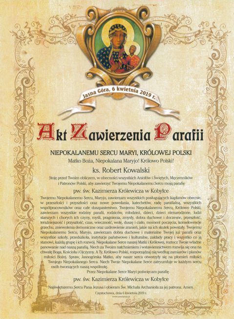 Akt Zawierzenia Parafii